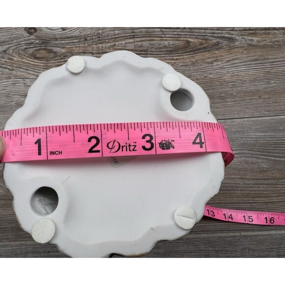 PartyLite Porcelain Treetop Inn P7320 Retired Birdhouse Bluebird Morning Glories - Picture 11 of 12